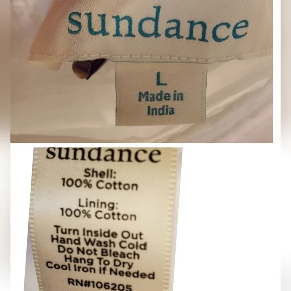 Sundance Boho Eyelet Skirt Embroidered Tiered  Size L - Like NEW 'Bastilla' - Picture 16 of 16